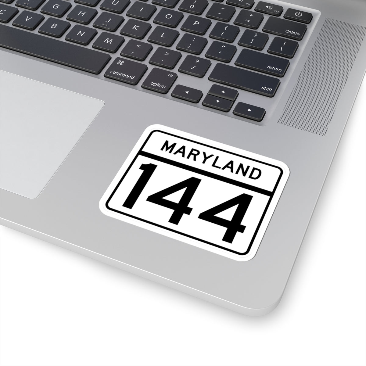 MD Route 144 (Maryland) (Road Sign) STICKER Vinyl Kiss-Cut Decal