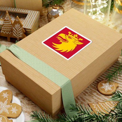 Vapenflagga for Skane lan (Sweden) STICKER Vinyl Kiss-Cut Decal