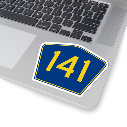 PR secondary 141 (Puerto Rico) (Road Sign) STICKER Vinyl Kiss-Cut Decal