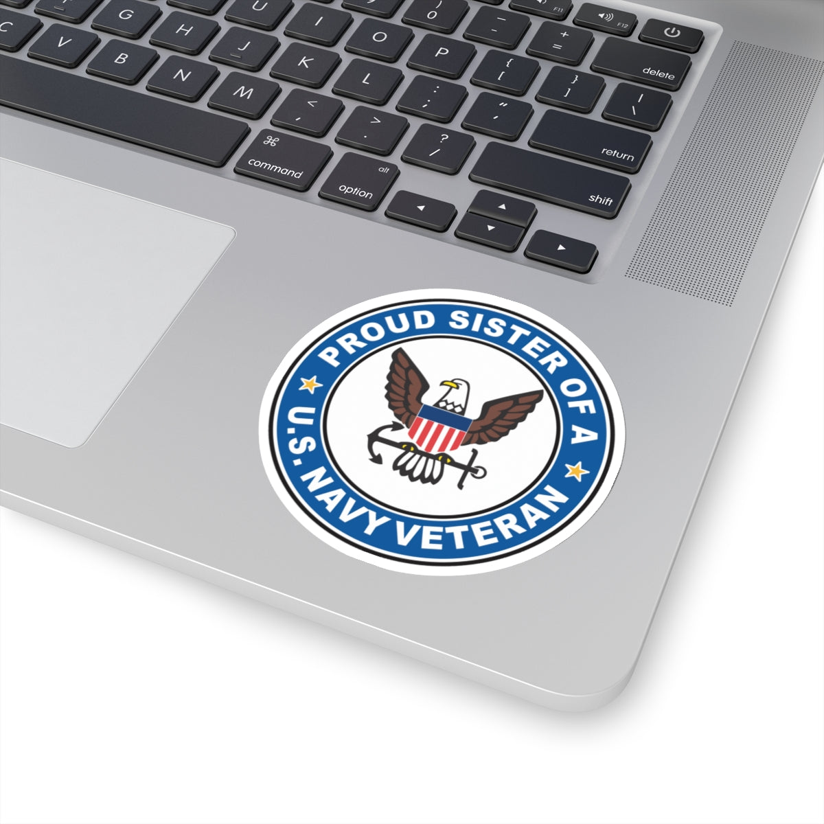 US Navy Veteran Proud Sister (U.S. Navy) STICKER Vinyl Kiss-Cut Decal