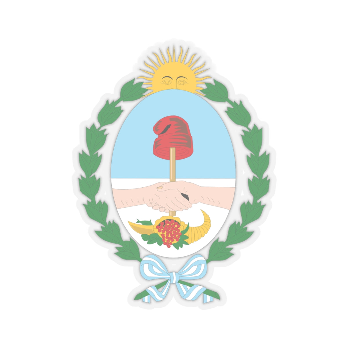 Coat of Arms Mendoza Argentina - STICKER Vinyl Kiss-Cut Decal
