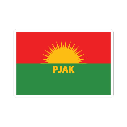 Flag of Partiya Jiyana Azad a Kurdistanê (Iran) STICKER Vinyl Kiss-Cut Decal