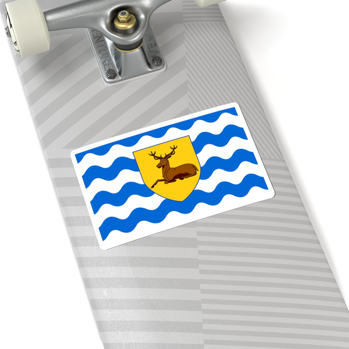 County Flag of Hertfordshire version (England) STICKER Vinyl Kiss-Cut Decal