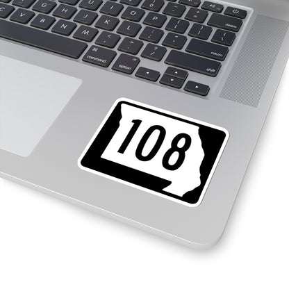 MO-108 (Missouri) (Road Sign) STICKER Vinyl Kiss-Cut Decal