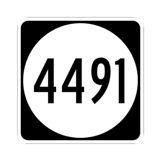 PR tertiary 4491 (Puerto Rico) (Road Sign) STICKER Vinyl Kiss-Cut Decal