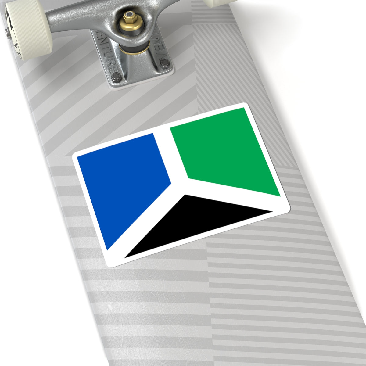 Flag of Novokuznetsk rayon Kemerovo oblast (Russia) STICKER Vinyl Kiss-Cut Decal