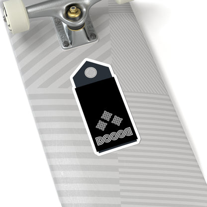 Naramenica službene odore satnika HRZ i PZO (Croatia) (Military Rank) STICKER Vinyl Kiss-Cut Decal