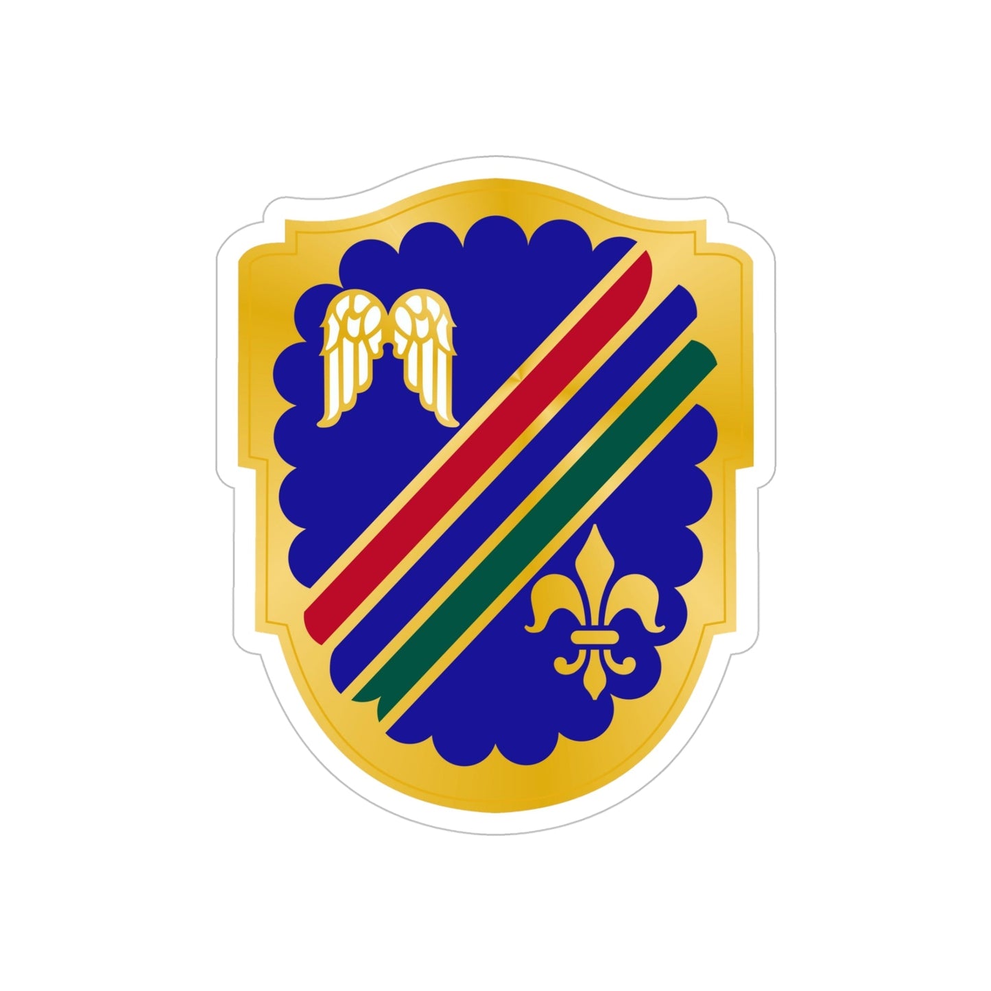 160th Infantry Regiment (U.S. Army) REVERSE PRINT Transparent STICKER-5 Inch-The Sticker Space