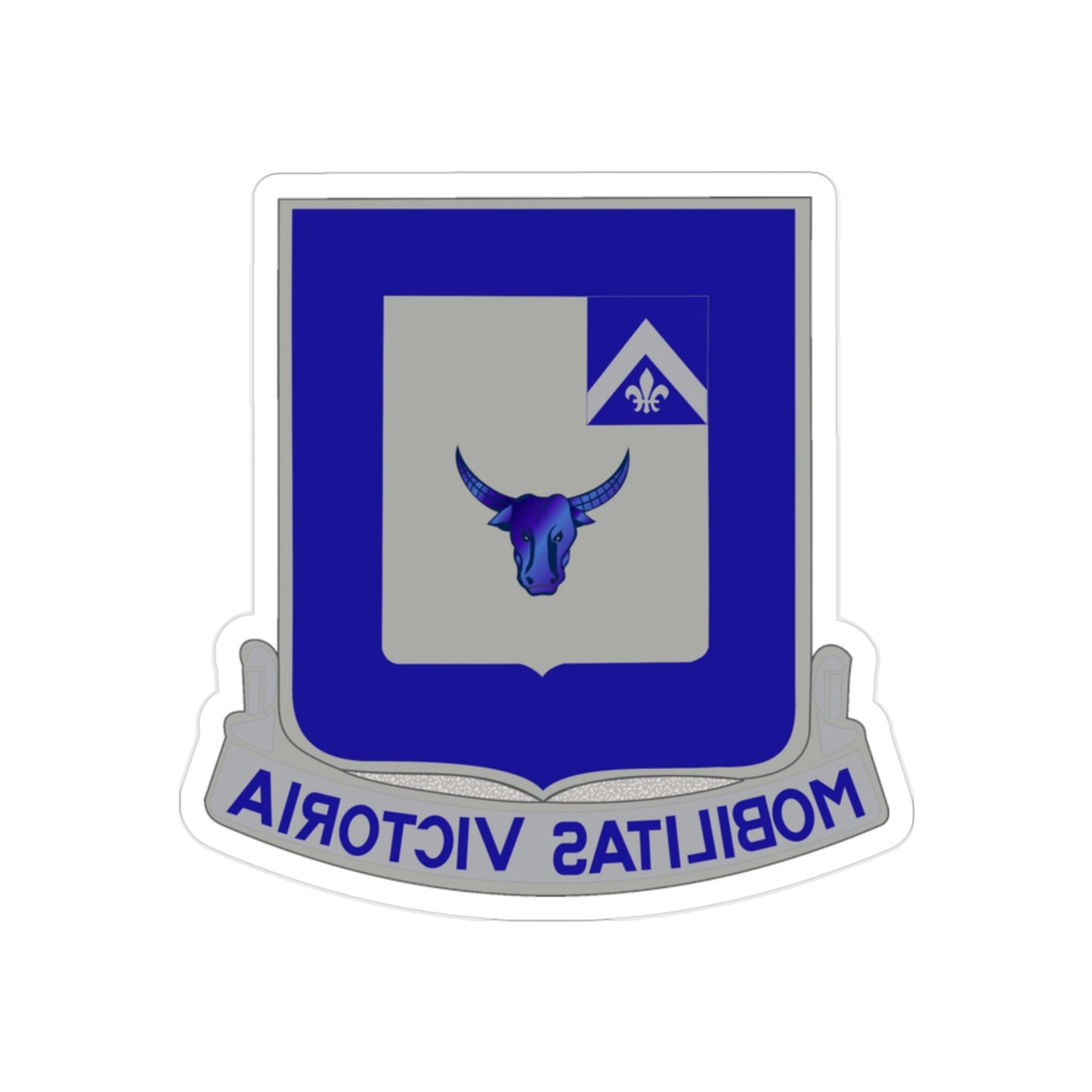 161 Armored Infantry Battalion (U.S. Army) REVERSE PRINT Transparent STICKER-2" × 2"-The Sticker Space