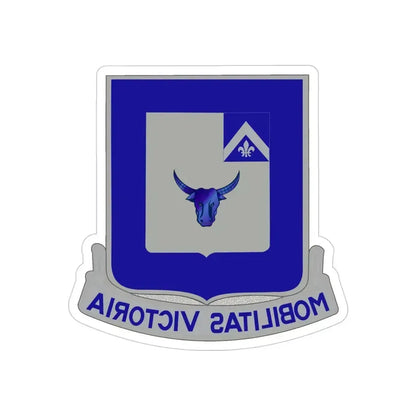161 Armored Infantry Battalion (U.S. Army) REVERSE PRINT Transparent Die-Cut STICKER 4 Inch Die-Cut Transparent - The Sticker Space
