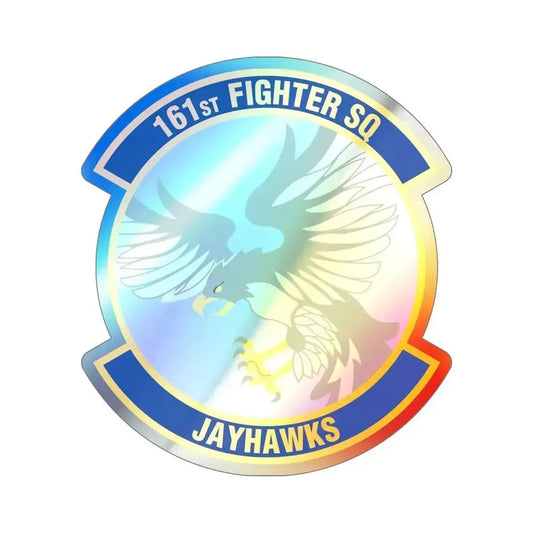 161 Fighter Squadron (U.S. Air Force) Holographic STICKER Die-Cut Vinyl Decal 6 Inch Holographic - The Sticker Space