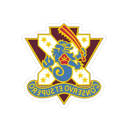 161 Medical Battalion (U.S. Army) REVERSE PRINT Transparent Die-Cut STICKER 2 Inch Die-Cut Transparent - The Sticker Space