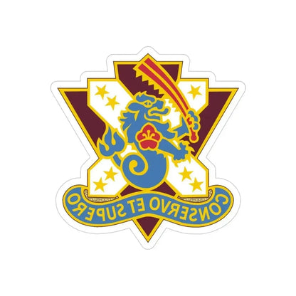 161 Medical Battalion (U.S. Army) REVERSE PRINT Transparent Die-Cut STICKER 4 Inch Die-Cut Transparent - The Sticker Space