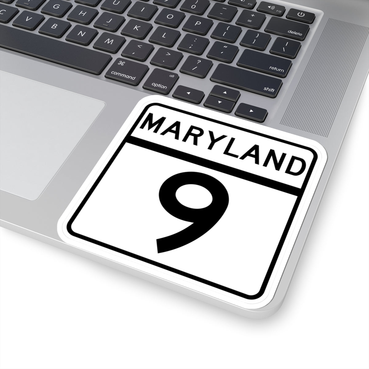 MD Route 9 (Maryland) (Road Sign) STICKER Vinyl Kiss-Cut Decal