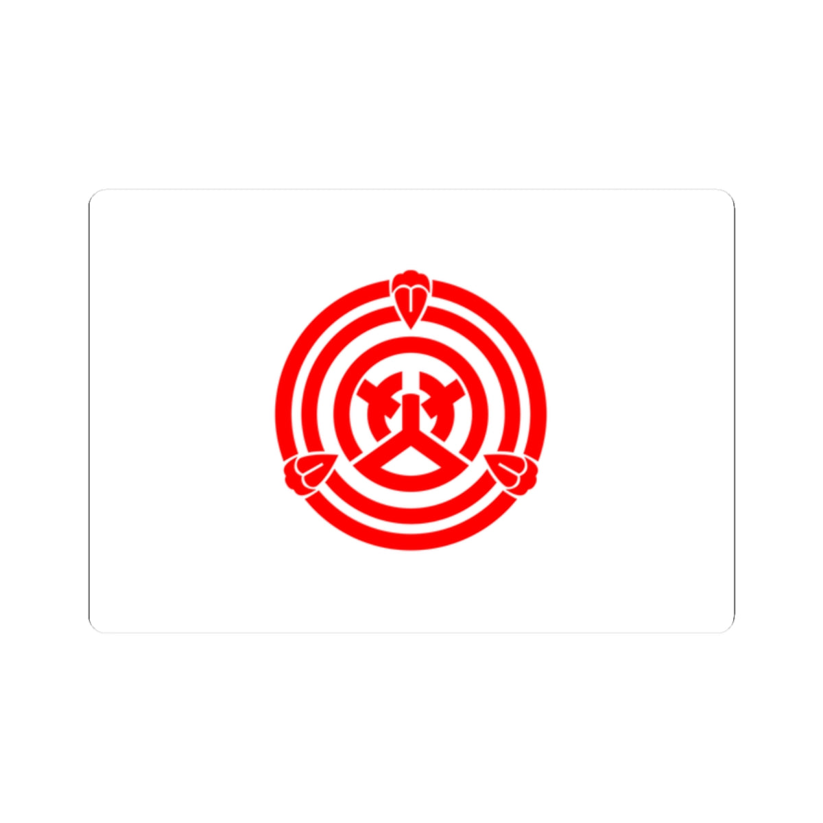 Flag of Okazaki Aichi (Japan) STICKER Vinyl Kiss-Cut Decal