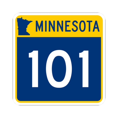 MN-101 (Minnesota) (Road Sign) STICKER Vinyl Kiss-Cut Decal