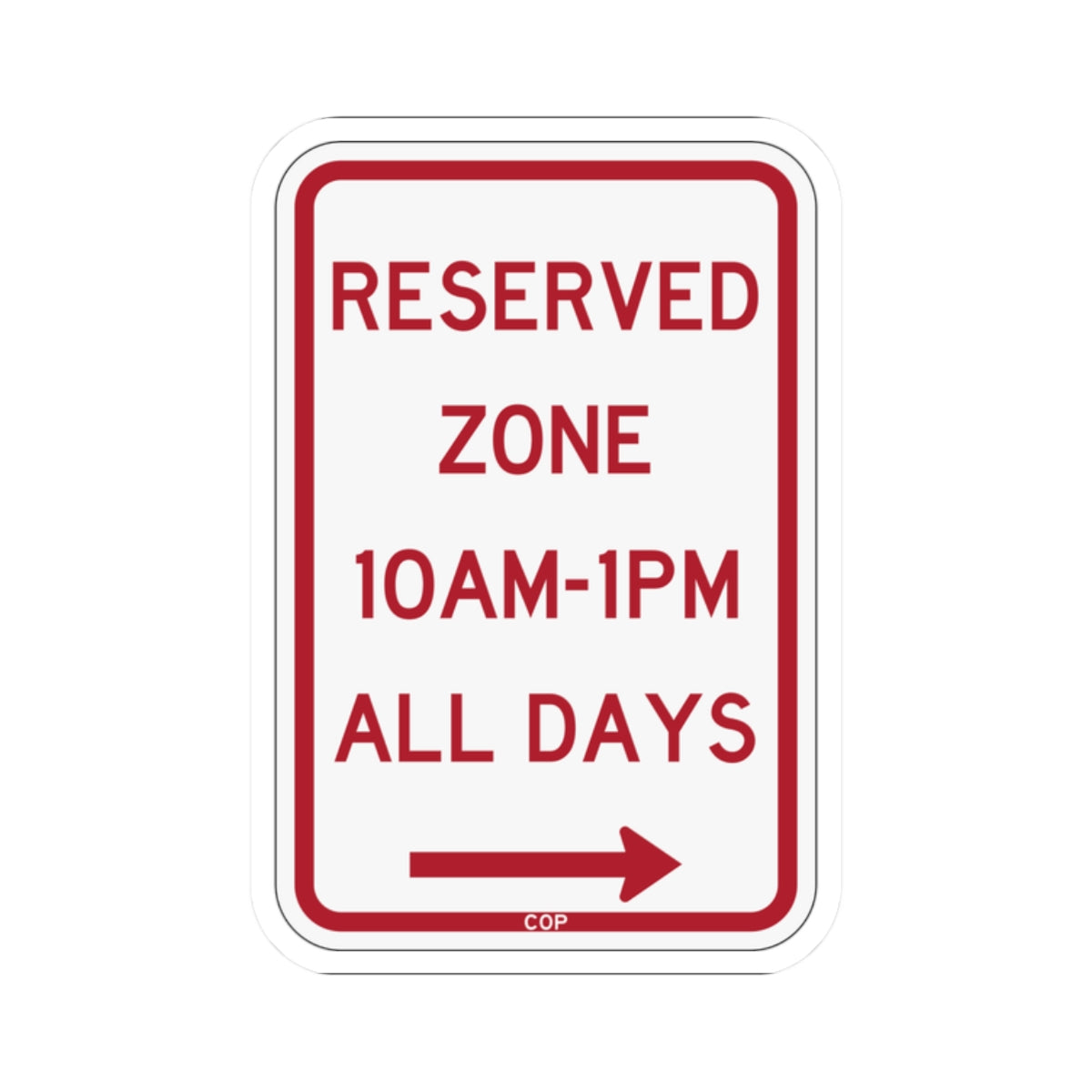 PBOT Road sign P4490AR (Oregon) (Road Sign) STICKER Vinyl Kiss-Cut Decal