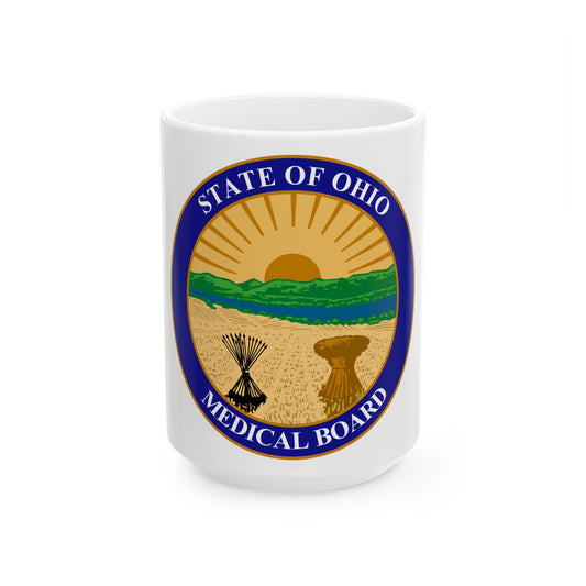 Seal of the Ohio Medical Board - White Coffee Mug-15oz-The Sticker Space