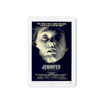 JENNIFER 1978 Movie Poster - Refrigerator Magnet-4" x 4"-Die-Cut-1 pc-The Sticker Space