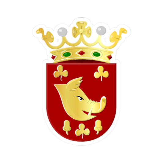 Aldeboarn wapen (Netherlands) (Coat of Arms) STICKER Vinyl Kiss-Cut Decal
