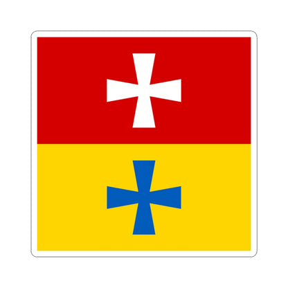 Rozhyshe flag (Ukraine) STICKER Vinyl Kiss-Cut Decal