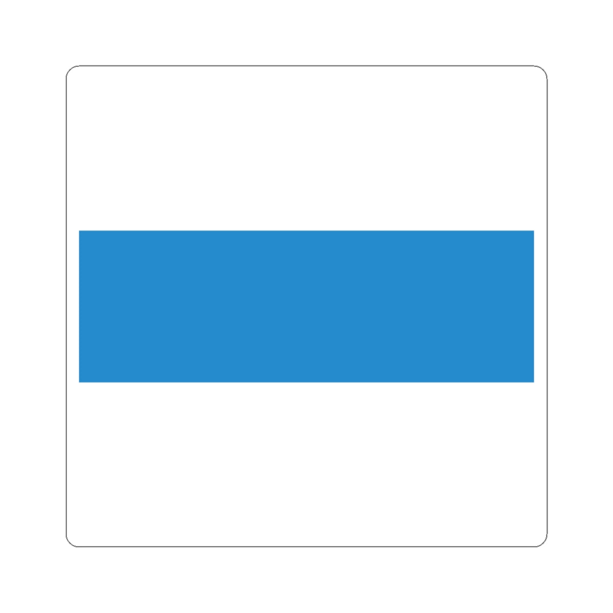 Flag of Canton of Zug (Switzerland) STICKER Vinyl Kiss-Cut Decal