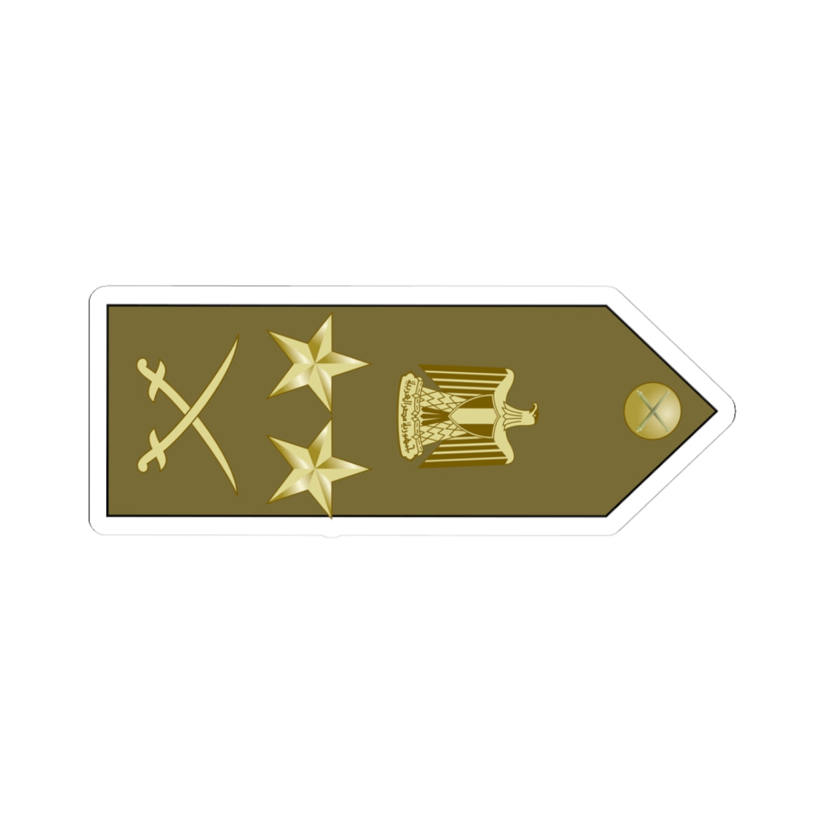 EgyptianArmyInsignia ColonelGeneral rotated (Egypt) (Military Rank) STICKER Vinyl Kiss-Cut Decal