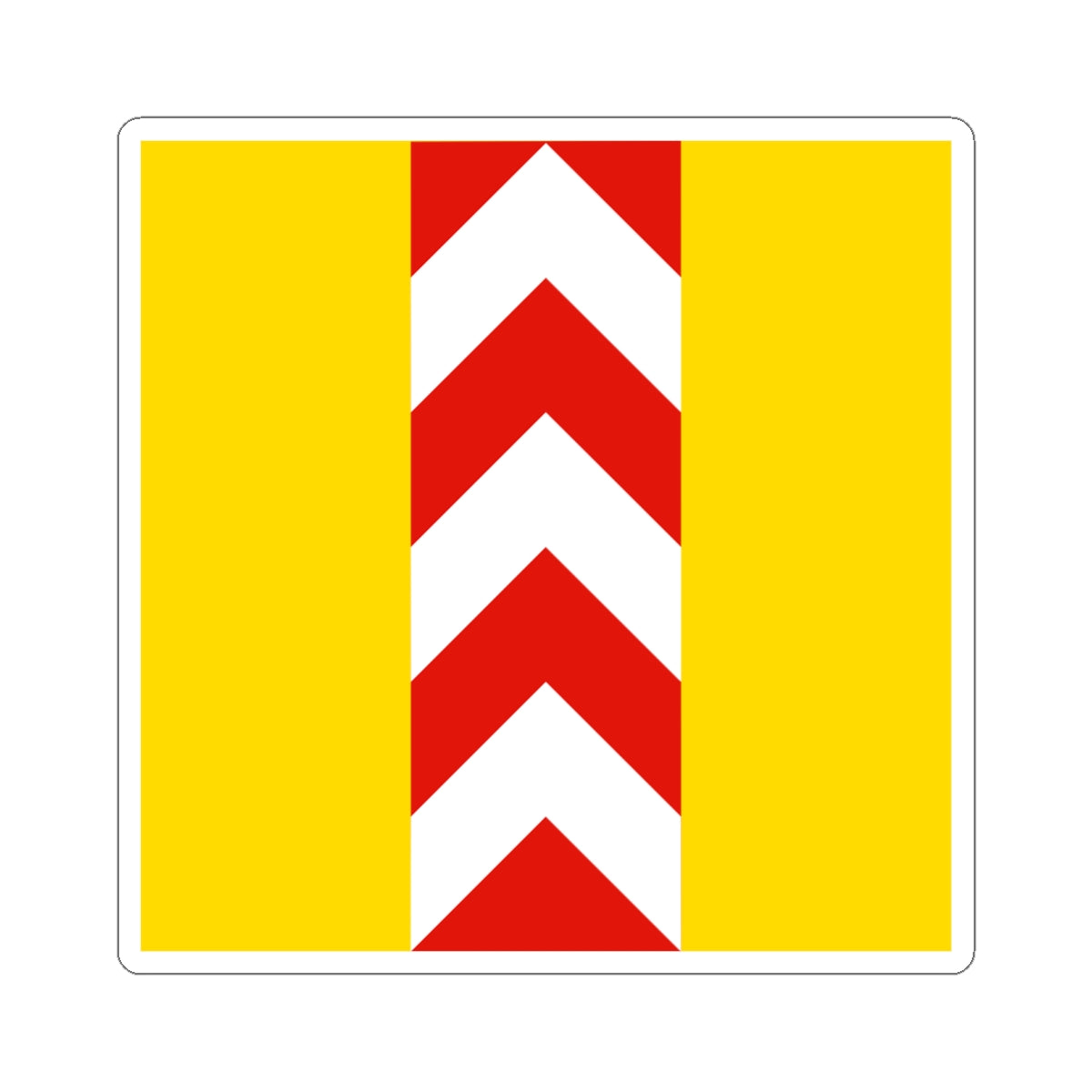 Old flag of Neuchatel (Switzerland) STICKER Vinyl Kiss-Cut Decal