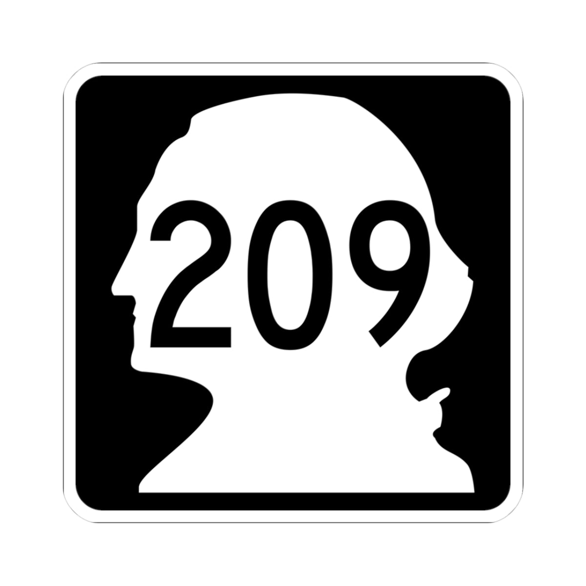 WA-209 (Washington) (Road Sign) STICKER Vinyl Kiss-Cut Decal