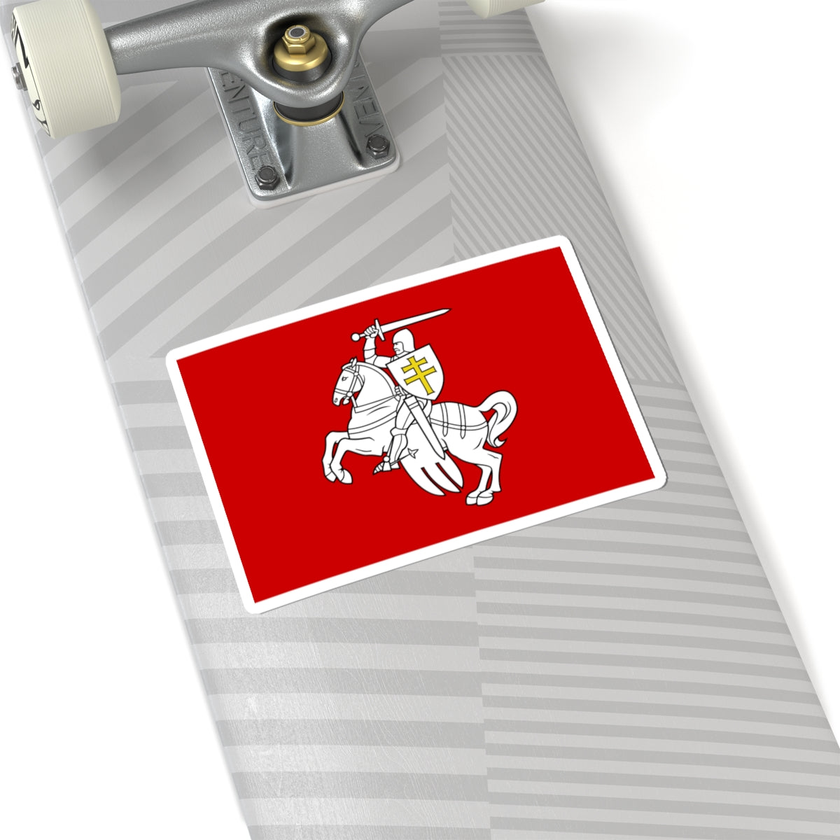 Banner of arms of Belarus 1991-1995 3-2 (Belarus) (Coat of Arms) STICKER Vinyl Kiss-Cut Decal