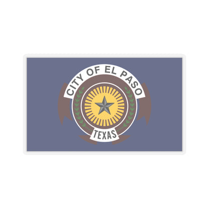 Flag of El Paso, Texas - STICKER Vinyl Kiss-Cut Decal