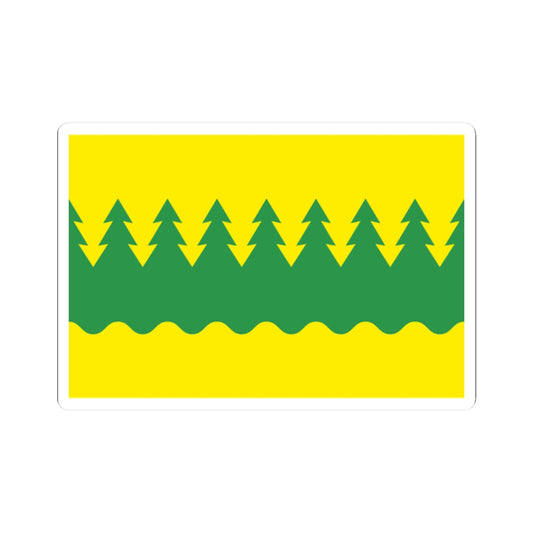 Flag of Kainuu (Finland) STICKER Vinyl Kiss-Cut Decal