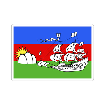 Flag of Lorient (France) STICKER Vinyl Kiss-Cut Decal