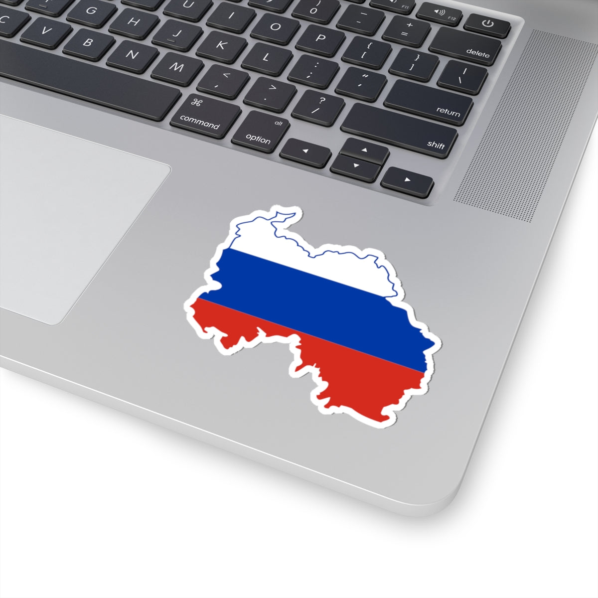 Flag-map of South Ossetia-Russia (Russia) STICKER Vinyl Kiss-Cut Decal