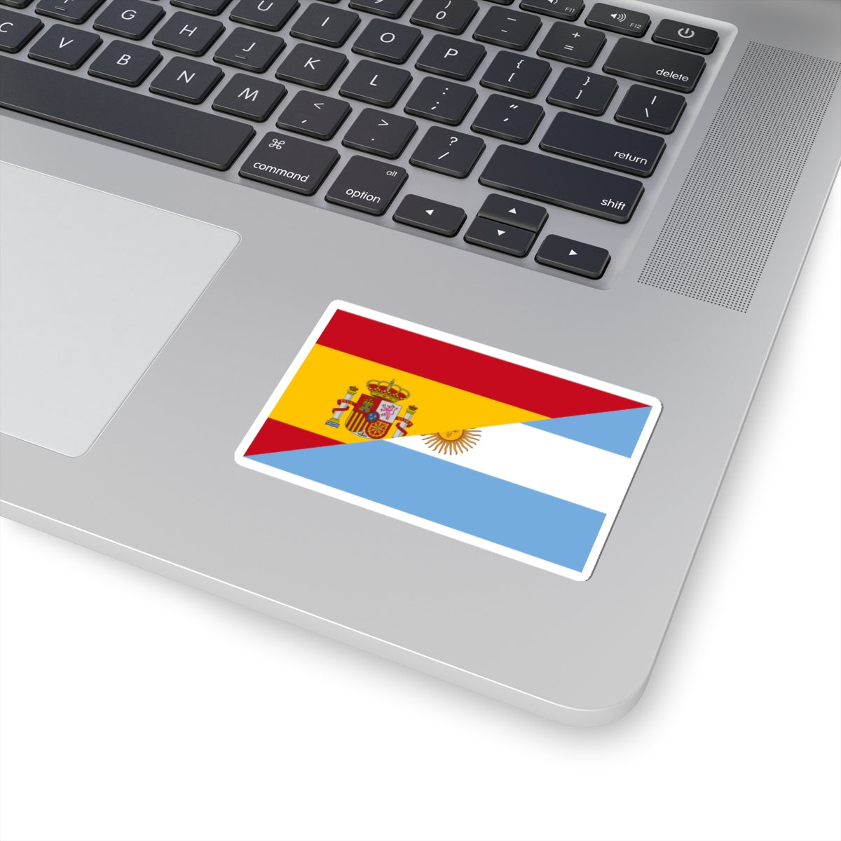 Flag of Argentina and Spain (Spain) STICKER Vinyl Kiss-Cut Decal