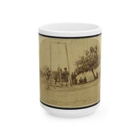 Execution Of Private William Johnson, 23 Regt., U.S.C.T. (U.S. Civil War) White Coffee Mug-15oz-The Sticker Space