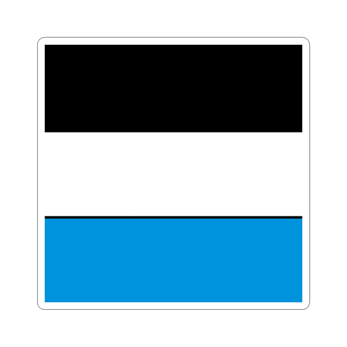 CHE Unterkulm Flag (Switzerland) STICKER Vinyl Kiss-Cut Decal