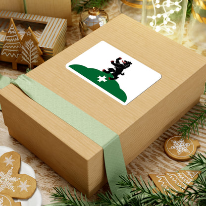 Flag Bugry Leningrad oblast (Russia) STICKER Vinyl Kiss-Cut Decal