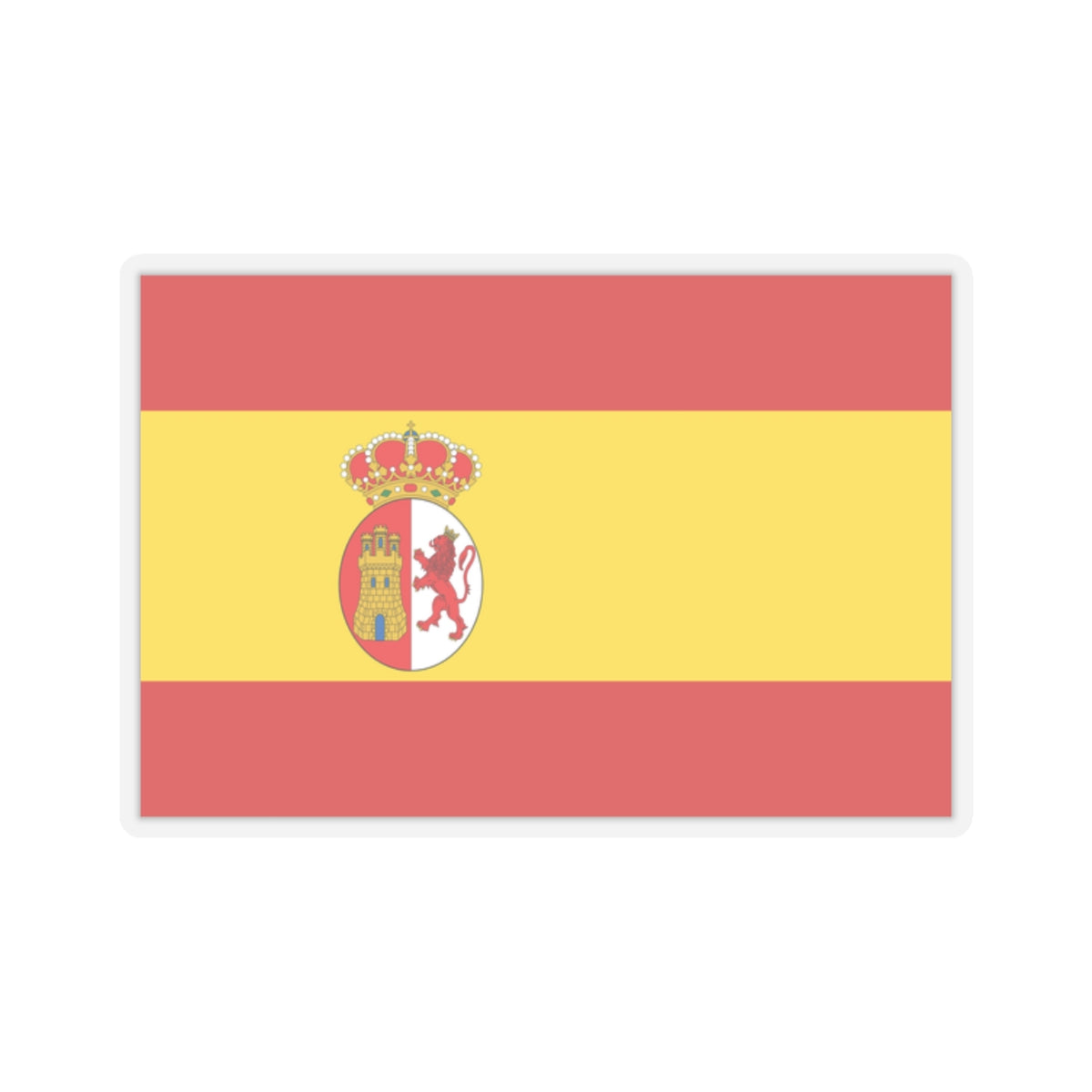 Flag of Spain 1785-1873 1875-1931 (Argentina) STICKER Vinyl Kiss-Cut Decal