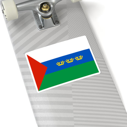 Flag of Tyumen Oblast (Russia) STICKER Vinyl Kiss-Cut Decal