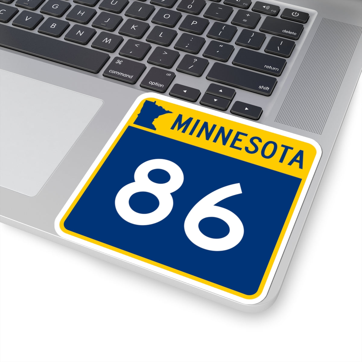MN-86 (Minnesota) (Road Sign) STICKER Vinyl Kiss-Cut Decal