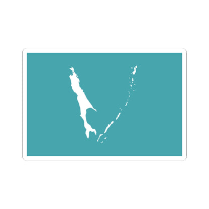 Flag of Sakhalin Oblast (Russia) STICKER Vinyl Kiss-Cut Decal