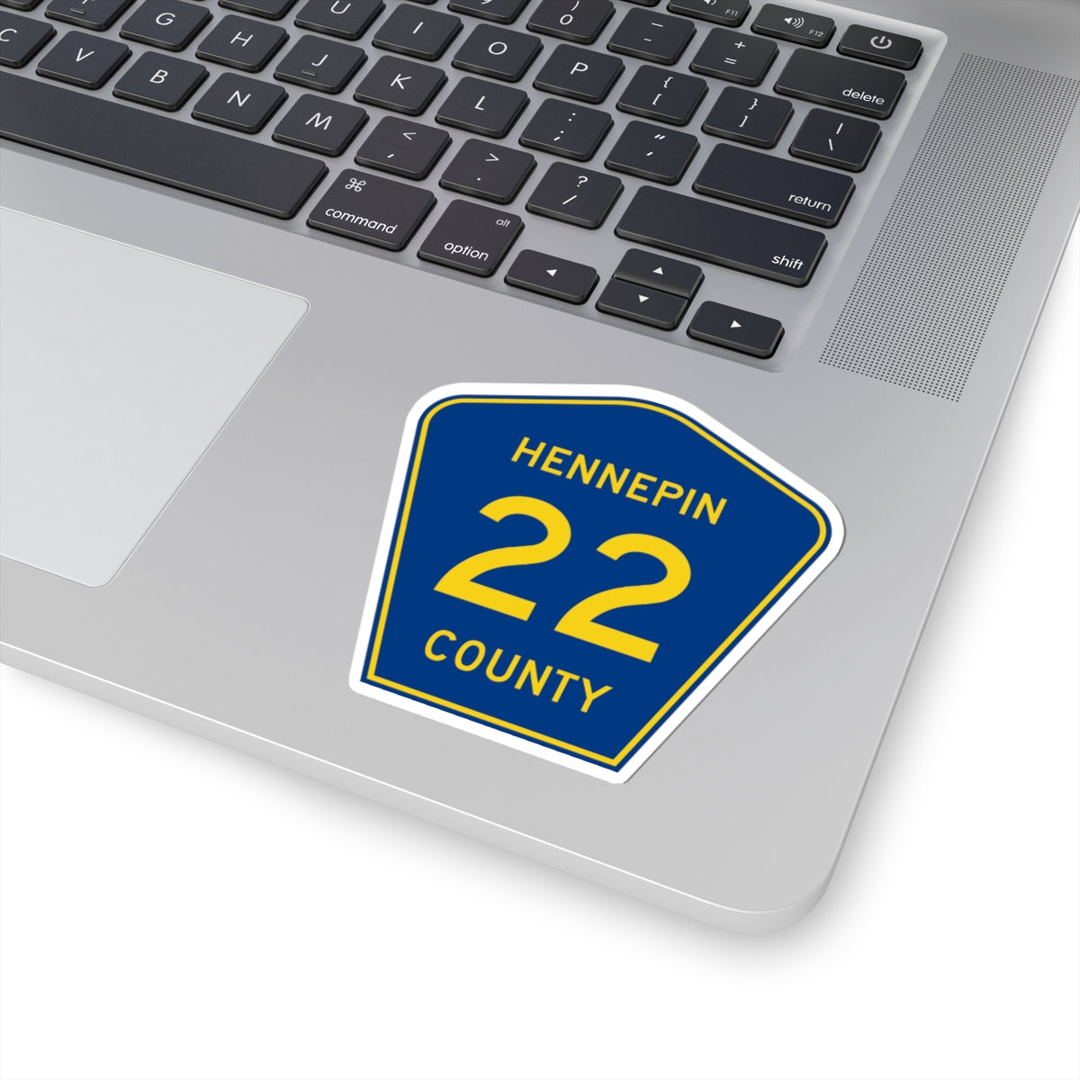 Hennepin County 22 (Minnesota) (Road Sign) STICKER Vinyl Kiss-Cut Decal
