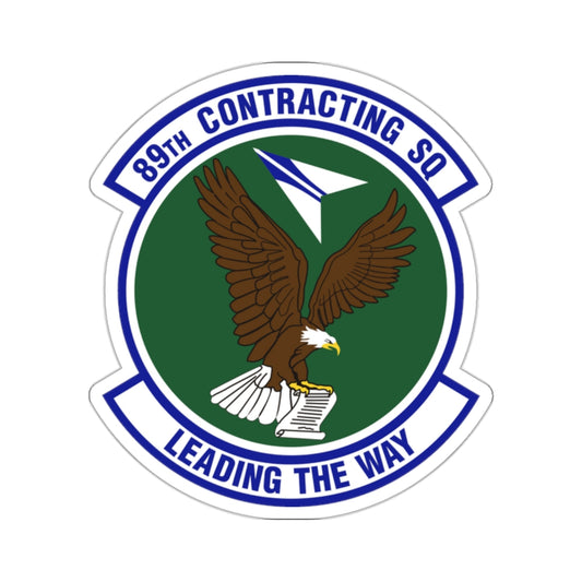 89th Contracting Squadron (U.S. Air Force) STICKER Vinyl Kiss-Cut Decal