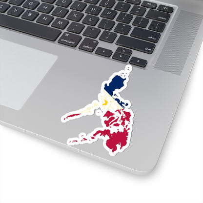 Flag map of the Philippines navy blue (Philippines) STICKER Vinyl Kiss-Cut Decal