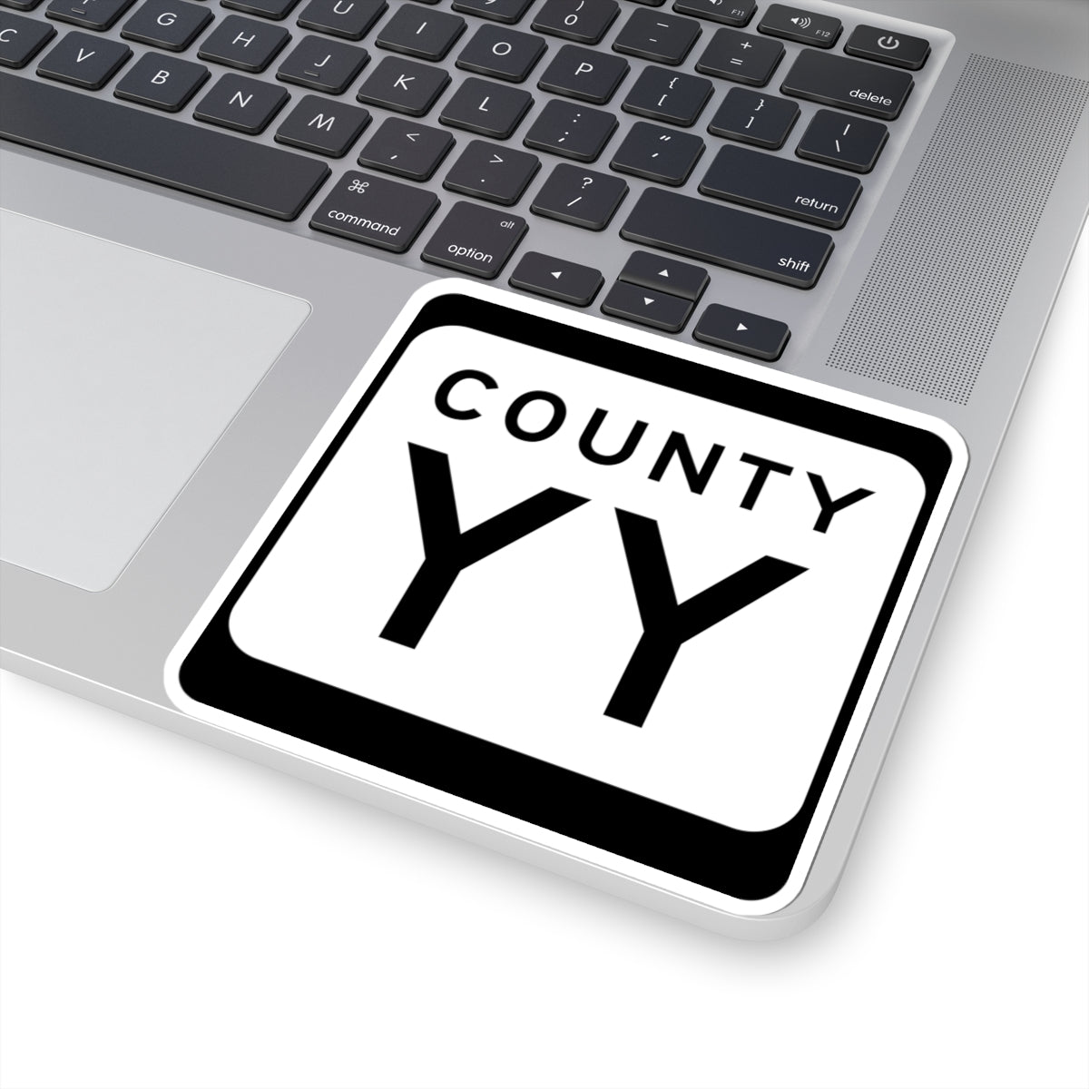 WIS County YY (Wisconsin) (Road Sign) STICKER Vinyl Kiss-Cut Decal