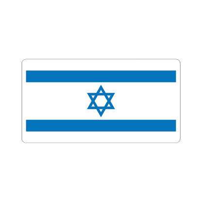Flag of Israel Pale Blue 1-2 (Israel) STICKER Vinyl Kiss-Cut Decal