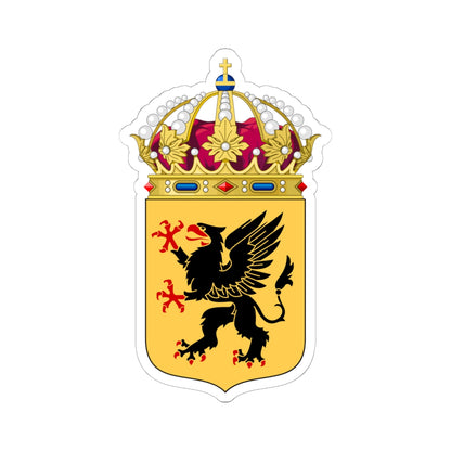 Södermanlands vapen crown (Sweden) (Coat of Arms) STICKER Vinyl Kiss-Cut Decal