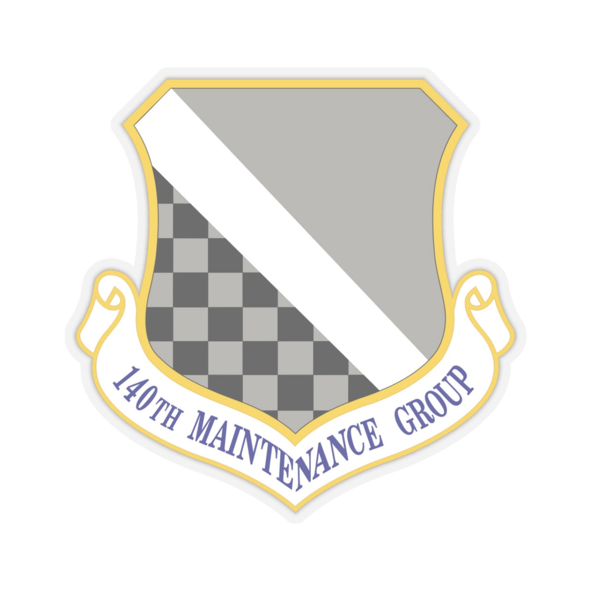 140th Maintenance Group (U.S. Air Force) STICKER Vinyl Kiss-Cut Decal-3 Inch-Transparent-The Sticker Space