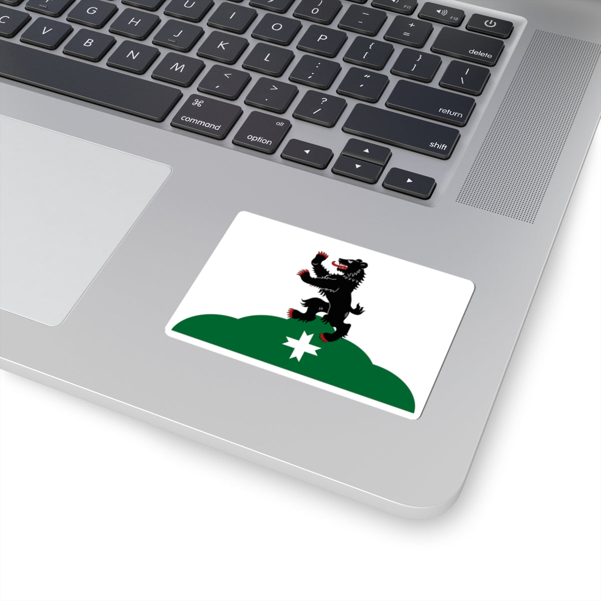 Flag Bugry Leningrad oblast (Russia) STICKER Vinyl Kiss-Cut Decal